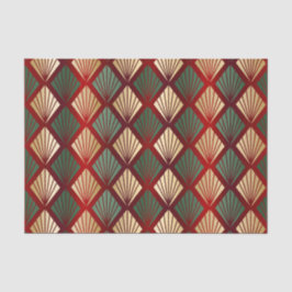 クリスマス金ゴールドレッドグリーンアールデコ 薄葉紙