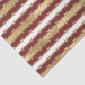 クリスマス金ゴールドレッドホワイトストライプグリッターハート 薄葉紙 (詳細)