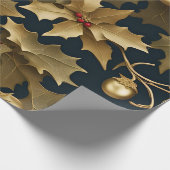 クリスマス金ゴールド包装紙 ラッピングペーパー (角)