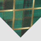 クリスマス金ゴールド及びグリーン格子模様 薄葉紙 (詳細)