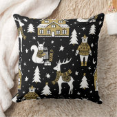 クリスマス金ゴールド20x20装飾用クッション クッション (ブランケット)