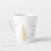 クリスマス金ゴールド カフェラテマグ (左アングル)