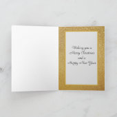 クリスマス金ゴールド(グリッター付) /内部挨拶 シーズンカード (内部)