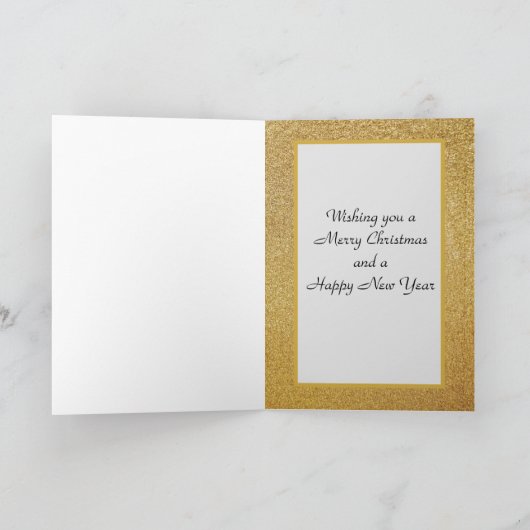 クリスマス金ゴールド(グリッター付) /内部挨拶 シーズンカード (内部)