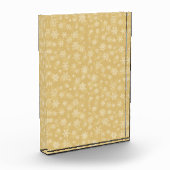 クリスマス金ゴールド、白い雪 フォトブロック (左)