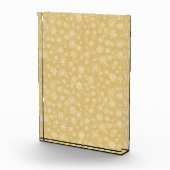 クリスマス金ゴールド、白い雪 フォトブロック (右)