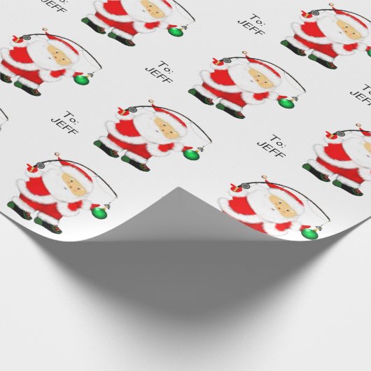 クリスマス釣り包装紙 ラッピングペーパー (角)