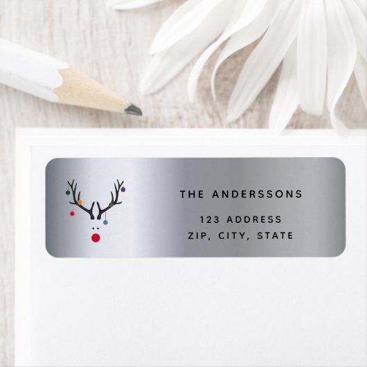 クリスマス銀のトナおもしろいカイ ラベル (インサイチュ)