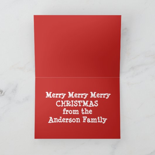 クリスマス鐘の挨拶状 シーズンカード (内部)