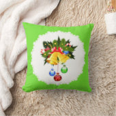 クリスマス鐘の飾られた枕 クッション (ブランケット)