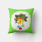 クリスマス鐘の飾られた枕 クッション (裏面)
