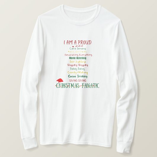 クリスマス長袖Tシャツ Tシャツ (デザイン正面)