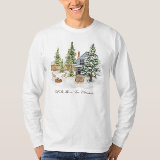 クリスマス長袖Tシャツ Tシャツ (正面)