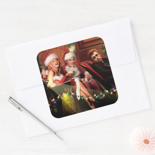 クリスマス間奏曲 スクエアシール (封筒)