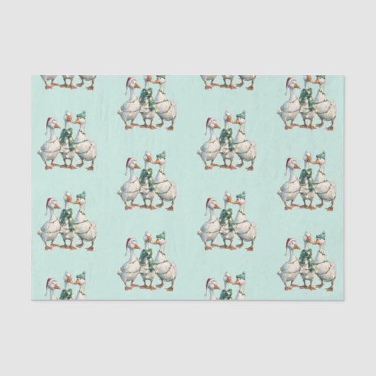 クリスマス間抜けグースホリデーすてき 薄葉紙 (正面)