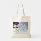 クリスマス間抜けマンガのトートバッグ トートバッグ (裏面)