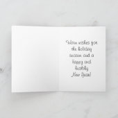 クリスマス間抜けラブラドールとフェスティバルランラーズ シーズンカード (内部)