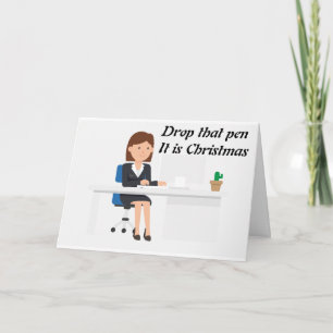 クリスマス関連の仕事に感謝 カード
