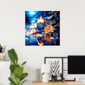 クリスマス降臨ポスター ポスター (ホームオフィス)