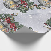 クリスマス降臨灯ランタンパターン ラッピングペーパー (角)