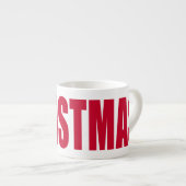 クリスマス限定 赤いマグカップ エスプレッソカップ (正面右)