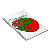 クリスマス陰陽ポインセチア ノートブック (右側)