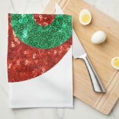 クリスマス陰陽 キッチンタオル (四つ折り)