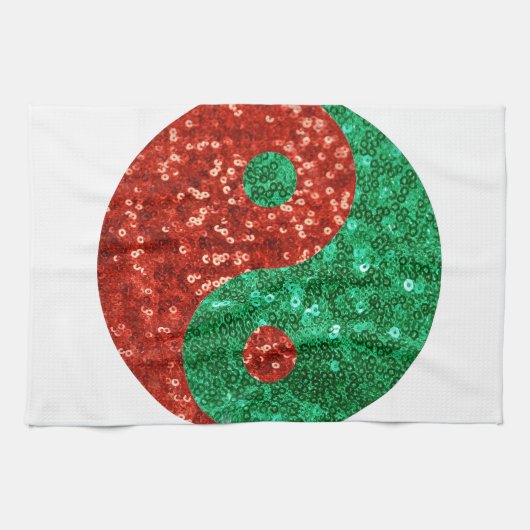 クリスマス陰陽 キッチンタオル (横)