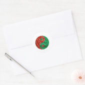 クリスマス陰陽 ラウンドシール (封筒)