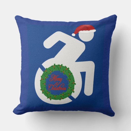 クリスマス障害 クッション (正面)