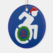 クリスマス障害 セラミックオーナメント (左)