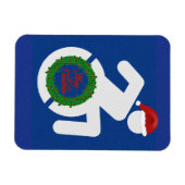 クリスマス障害 マグネット (横)