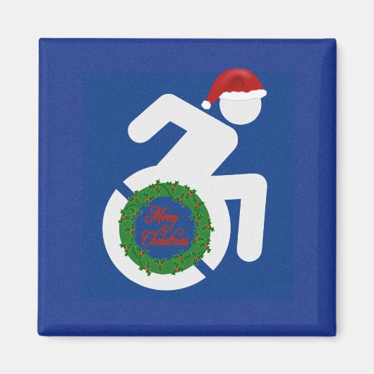 クリスマス障害 マグネット (正面)