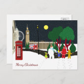 クリスマス集団インロンドンホリデーポストカード シーズンポストカード (正面/裏面)