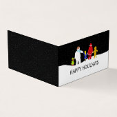 クリスマス集団、家族の写真クリスマスカード 名刺 (外部)