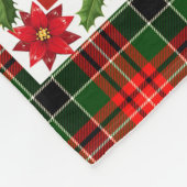 クリスマス離れの(鳥)ショウジョウコウカンチョウの素敵なギフト フリースブランケット (角)