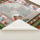 クリスマス離れ（鳥）ショウジョウコウカンチョウキルト毛布 シェルパブランケット (3/4)