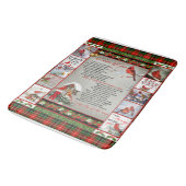 クリスマス離れ（鳥）ショウジョウコウカンチョウキルト毛布 バスマット (アングル)