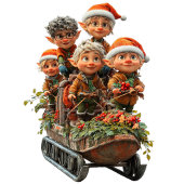 クリスマス雪おもしろいセラミックオーナメント セラミックオーナメント