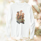 クリスマス雪おもしろいメンズティー Tシャツ