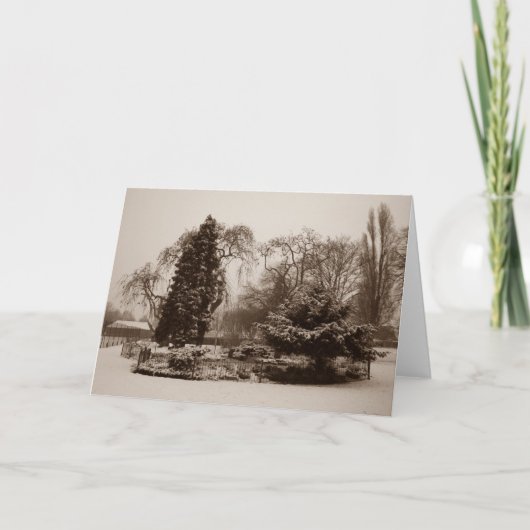 クリスマス雪がパークオリジナルの景色 シーズンカード (正面)