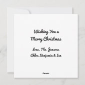 クリスマス雪だるまとツリー | カラーミー シーズンカード (裏面)