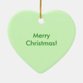 クリスマス雪だるまとミスタントー（写真フレーム） セラミックオーナメント (裏面)