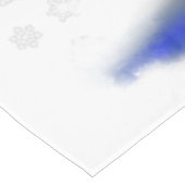 クリスマス雪だるまと女の子ダンサー – テーブルクロス (アングル)