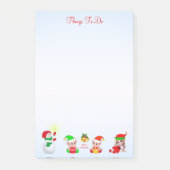 クリスマス雪だるまと小人のポストイットを行う事 ポストイット (正面)