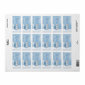 クリスマス雪だるまと木のラベル ラベル (フルシート)