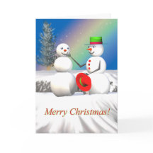 クリスマス雪だるまのお友達へ