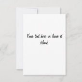 クリスマス雪だるまの招待 招待状 (裏面)