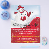 クリスマス雪だるまの特典チラシ チラシ (シングル)