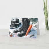 クリスマス雪だるまの証拠 シーズンカード (正面)